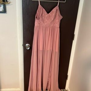 Blush Pink Maxi Dress
